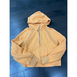 Lululemon Oversized Half Zip Scuba in Mango Dream Size XS/S